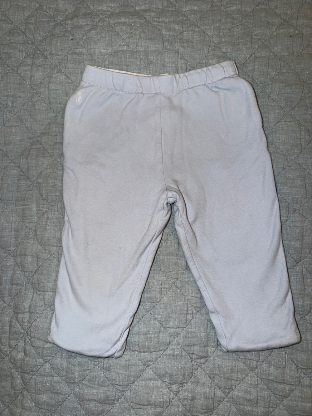 Ralph Lauren White Kids Fleece Joggers